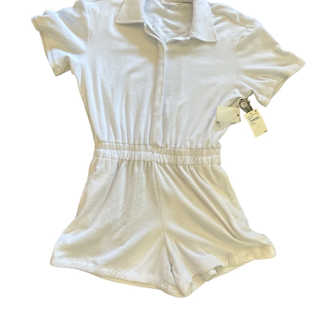 NWT Good American Terry Cloth Romper/Swim Cover Up